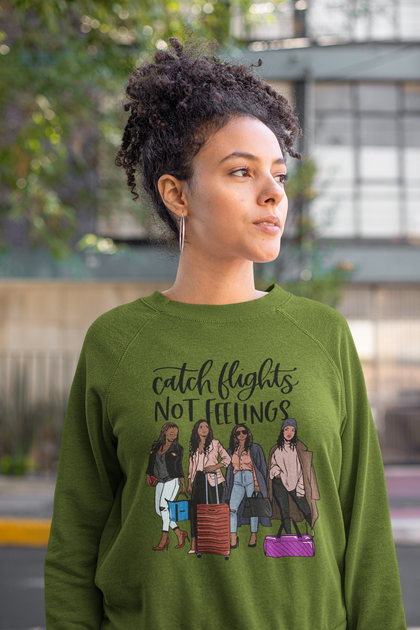 Catch Flights Not Feelings Unisex Long Sleeve Tee