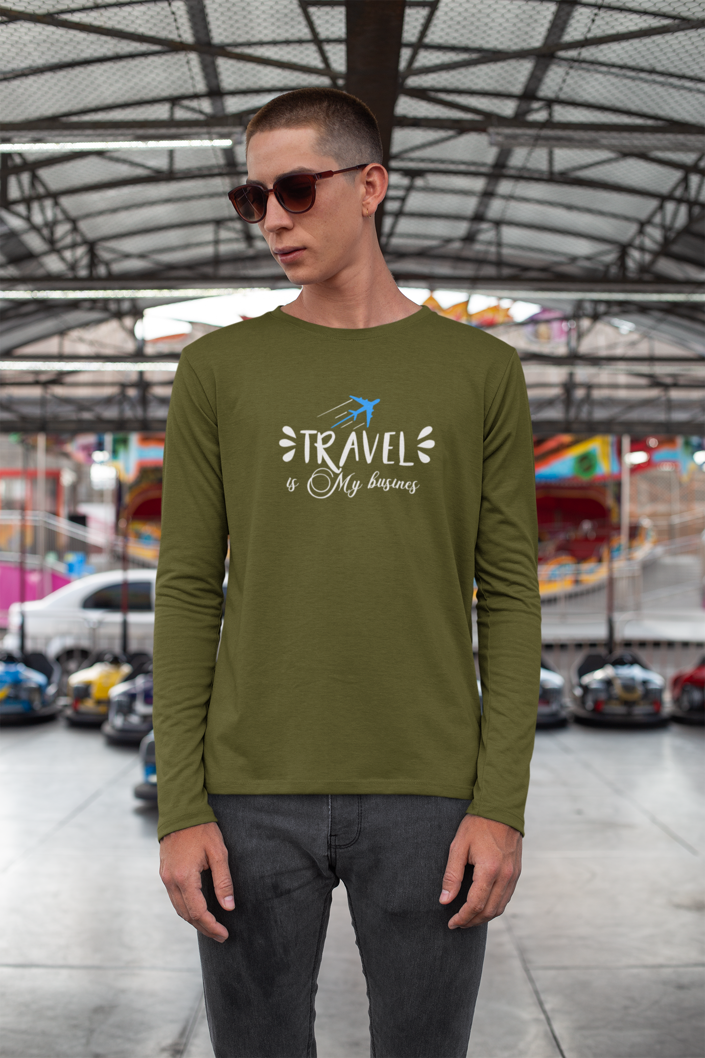 Travel is My Business Unisex Long Sleeve Tee