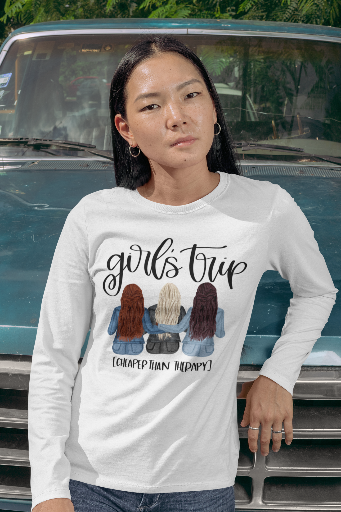 Girls Trip Cheaper than Therapy Unisex Long Sleeve Tee