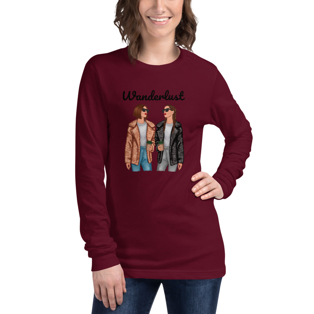 Wanderlust Unisex Long Sleeve Tee