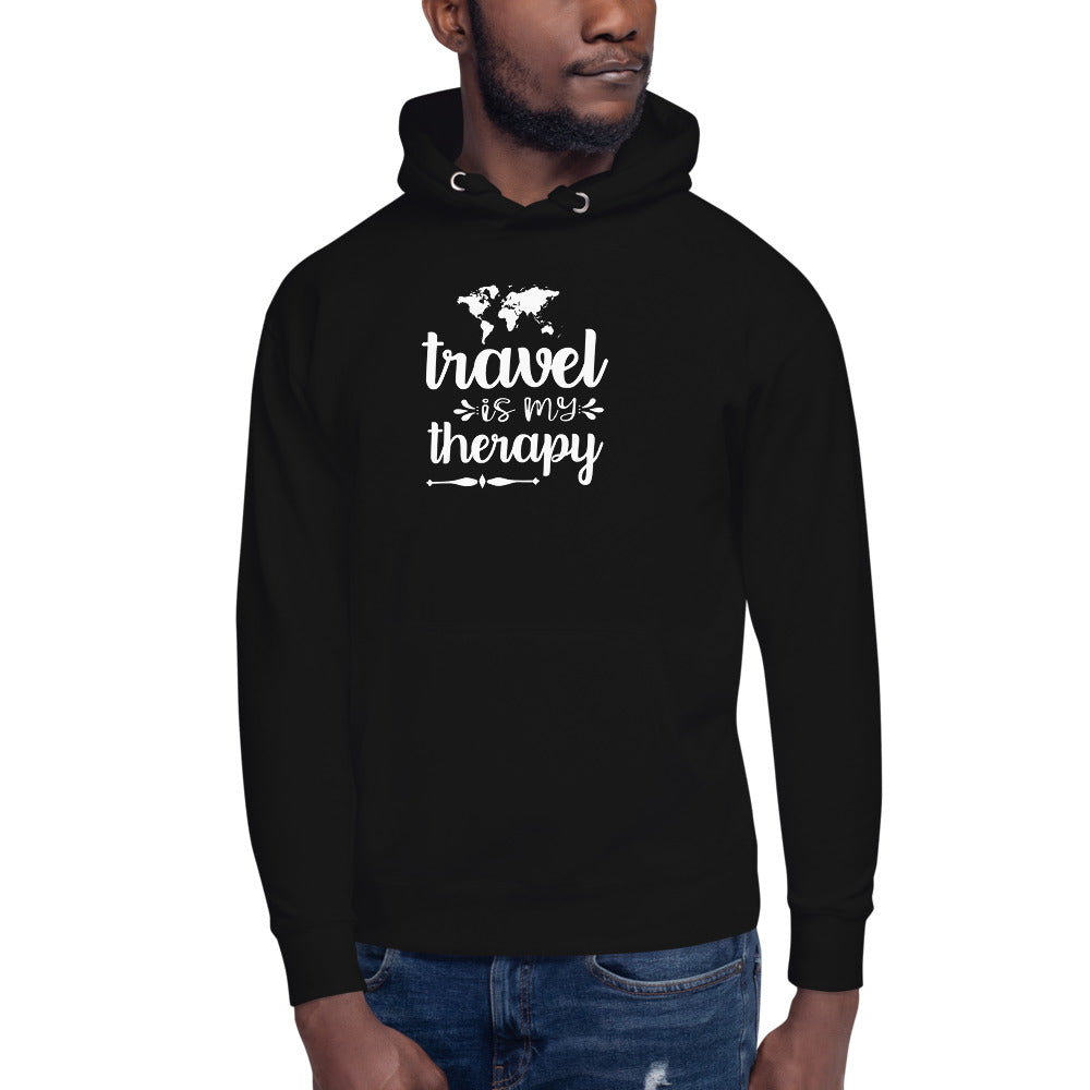 Travel is My Therapy Unisex Hoodie