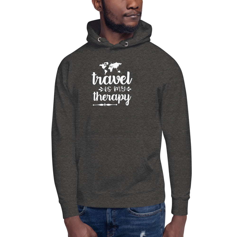 Travel is My Therapy Unisex Hoodie