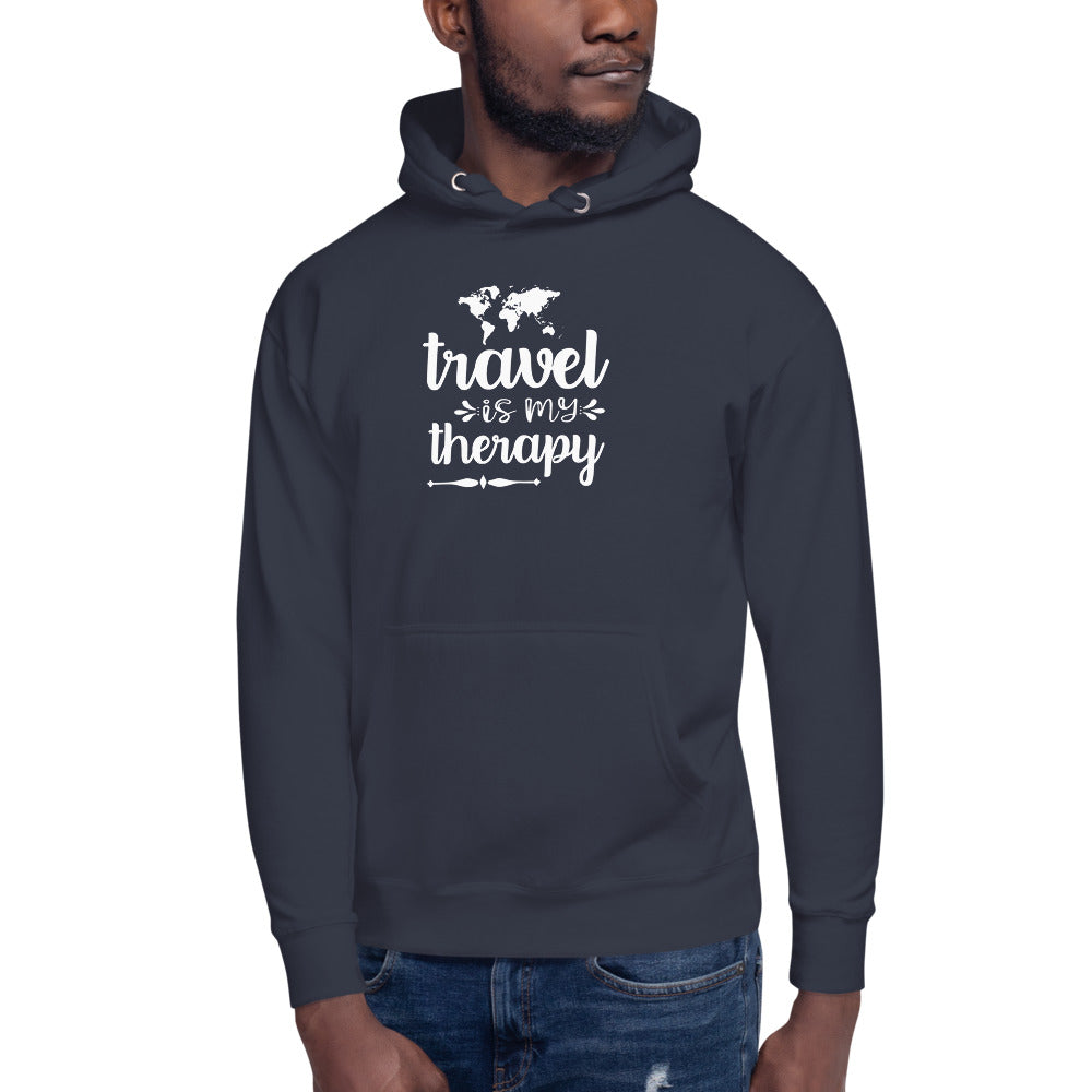 Travel is My Therapy Unisex Hoodie