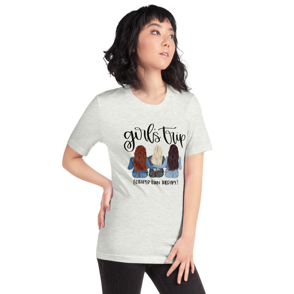 Girls Trip Cheaper than Therapy Short-Sleeve Unisex T-Shirt