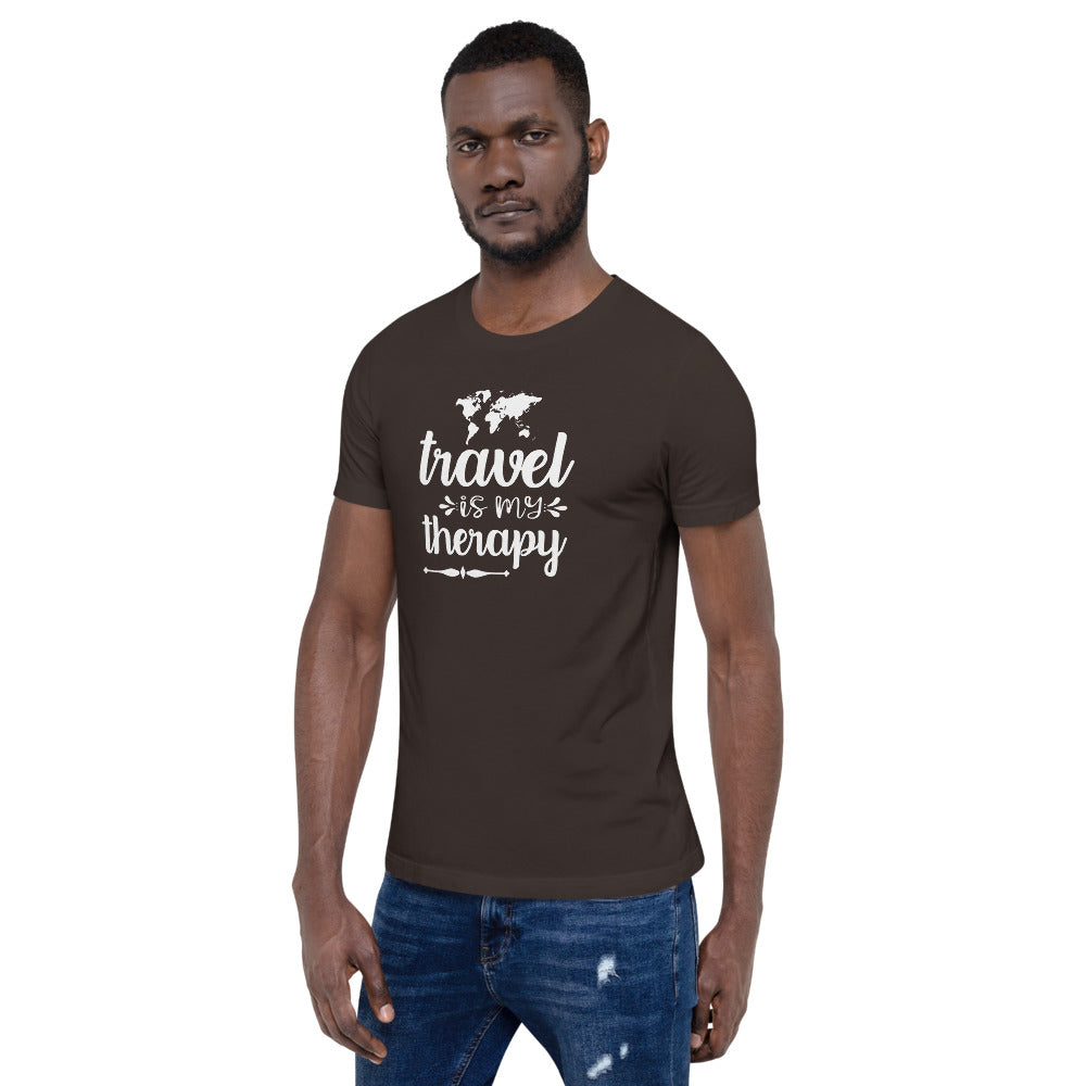 Travel is My Therapy Short-Sleeve Unisex T-Shirt