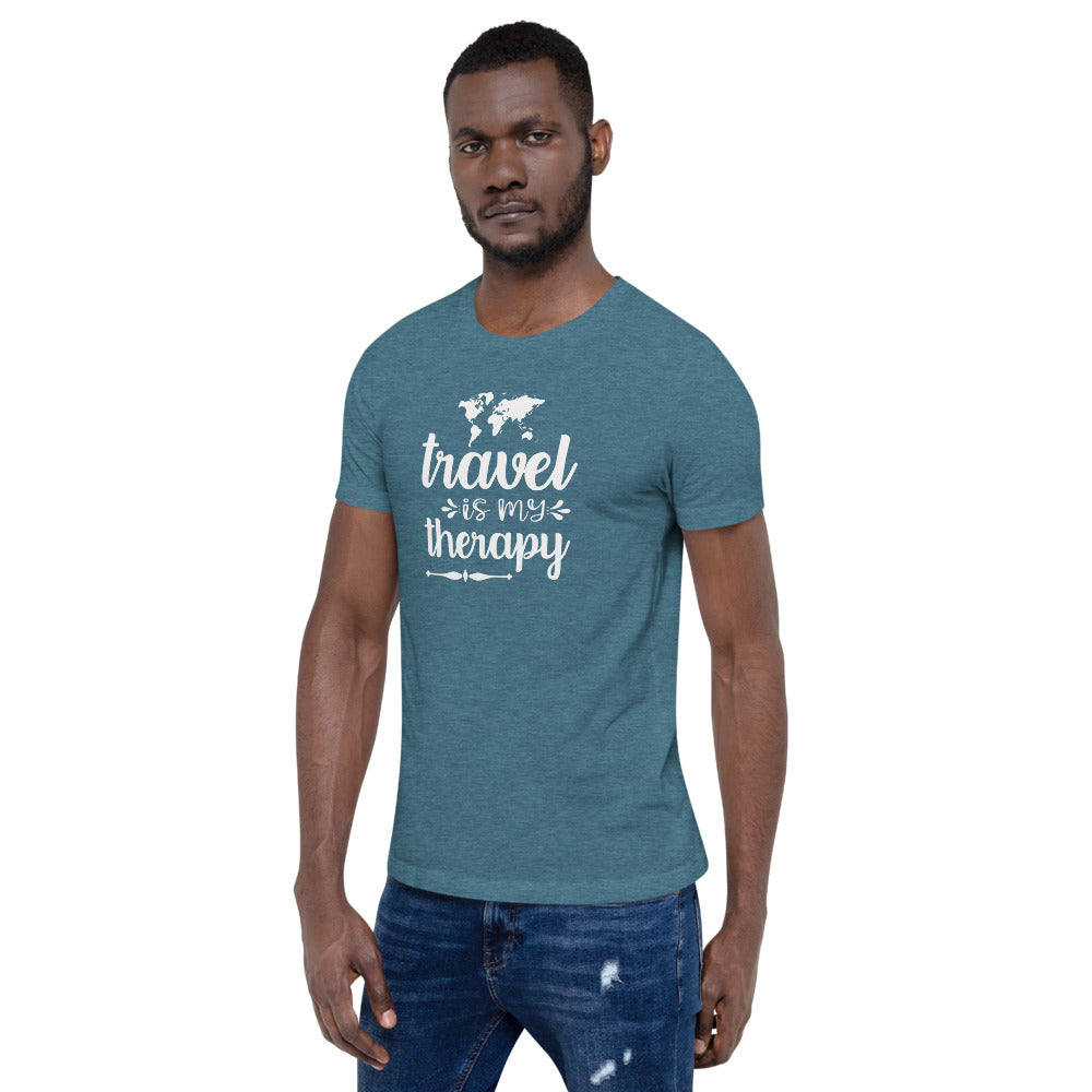 Travel is My Therapy Short-Sleeve Unisex T-Shirt