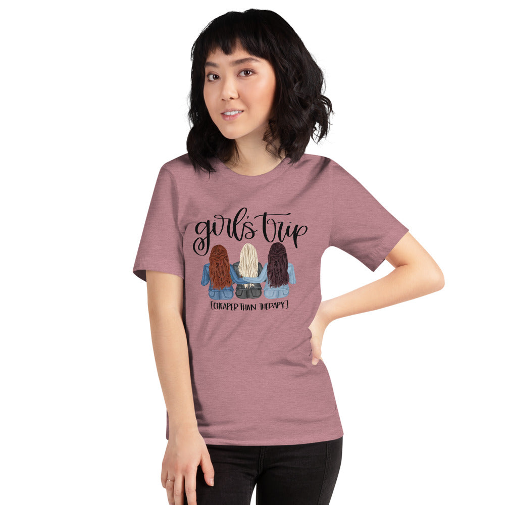 Girls Trip Cheaper than Therapy Short-Sleeve Unisex T-Shirt