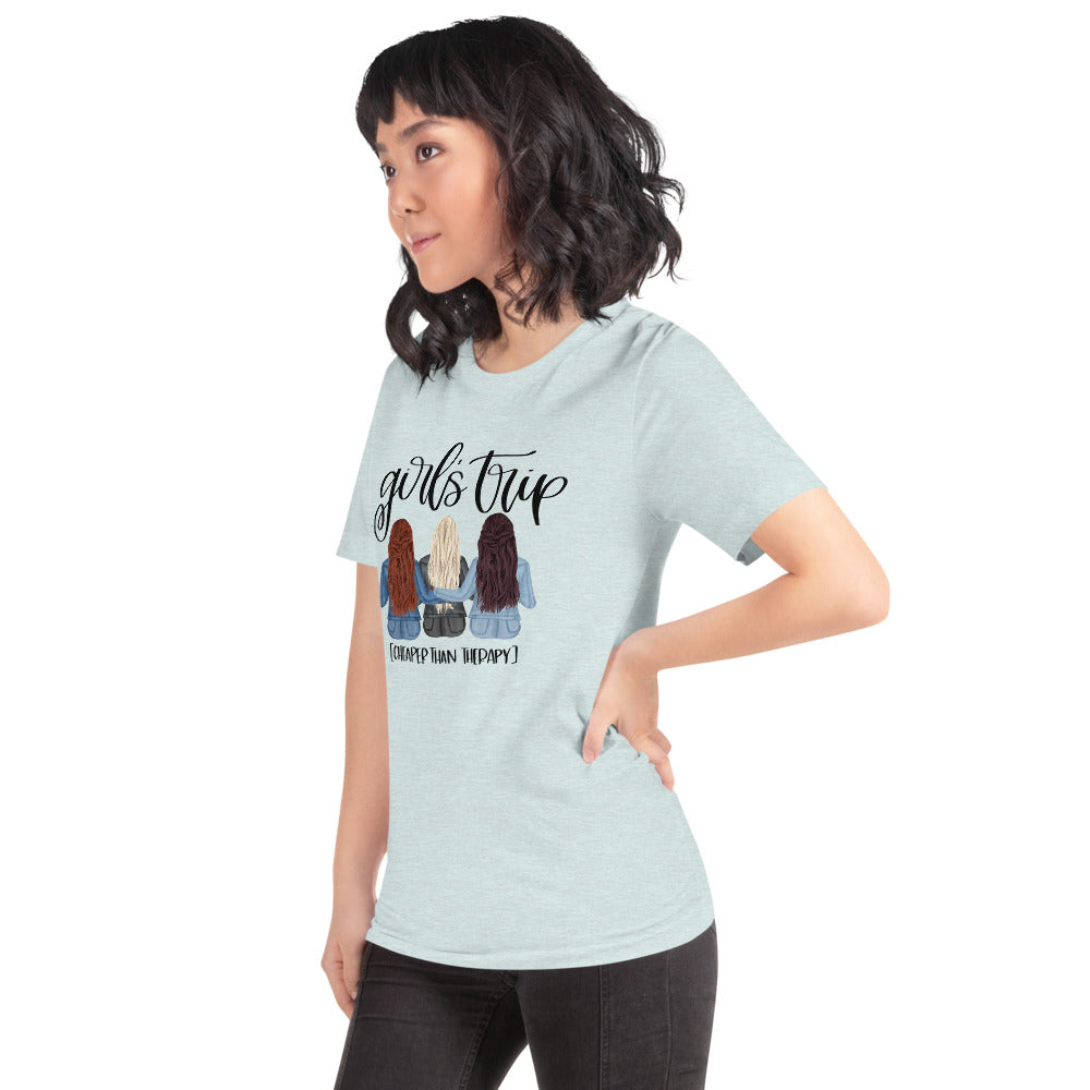 Girls Trip Cheaper than Therapy Short-Sleeve Unisex T-Shirt