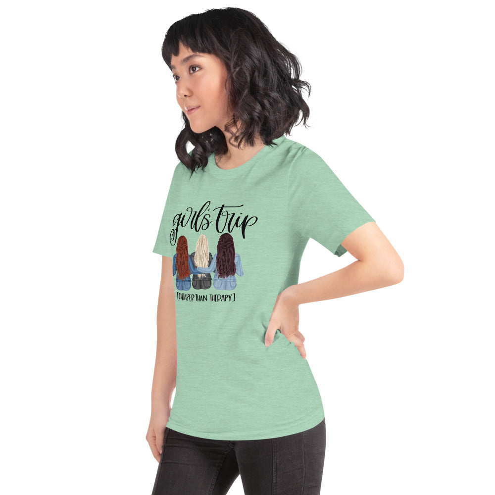 Girls Trip Cheaper than Therapy Short-Sleeve Unisex T-Shirt