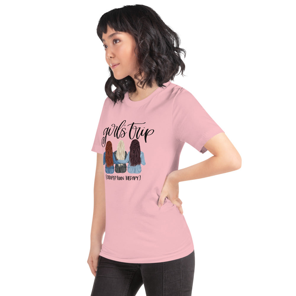 Girls Trip Cheaper than Therapy Short-Sleeve Unisex T-Shirt