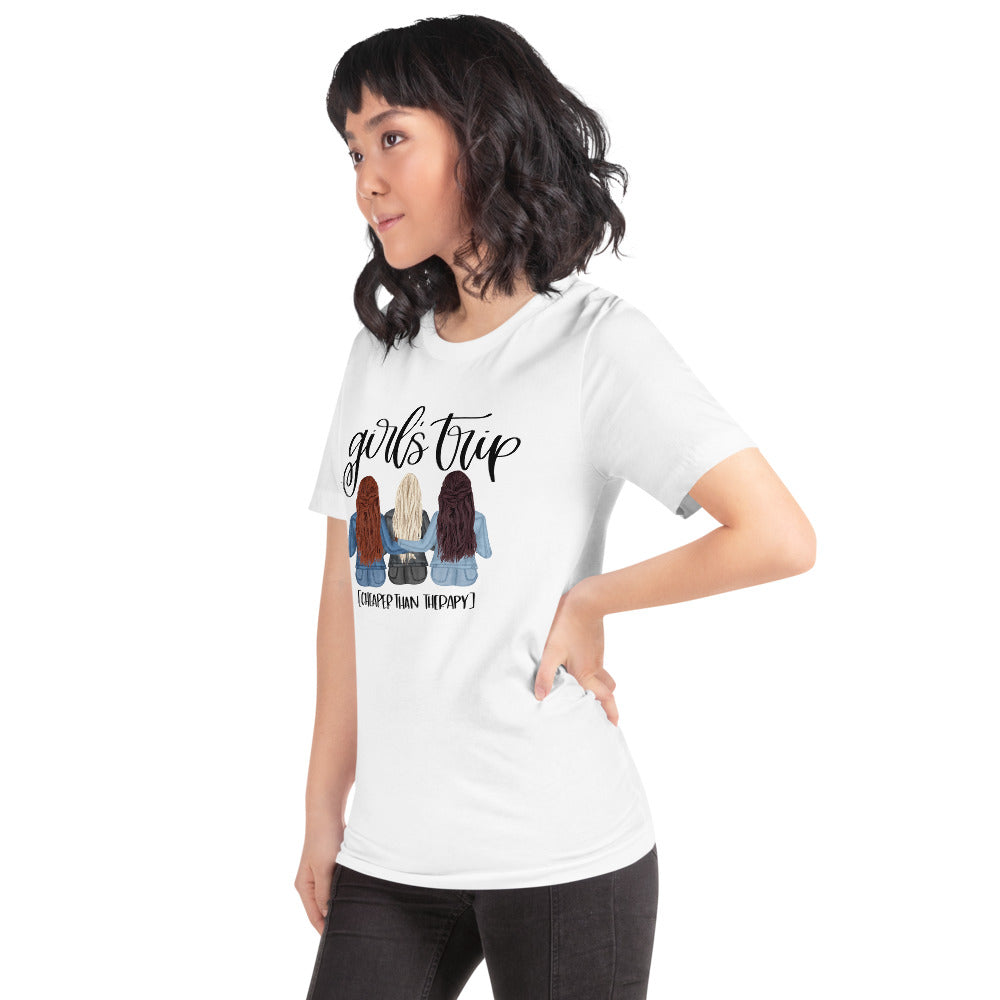 Girls Trip Cheaper than Therapy Short-Sleeve Unisex T-Shirt