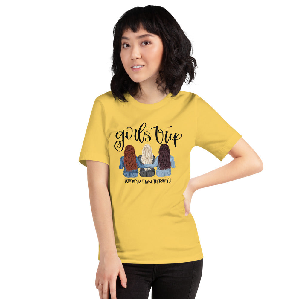 Girls Trip Cheaper than Therapy Short-Sleeve Unisex T-Shirt