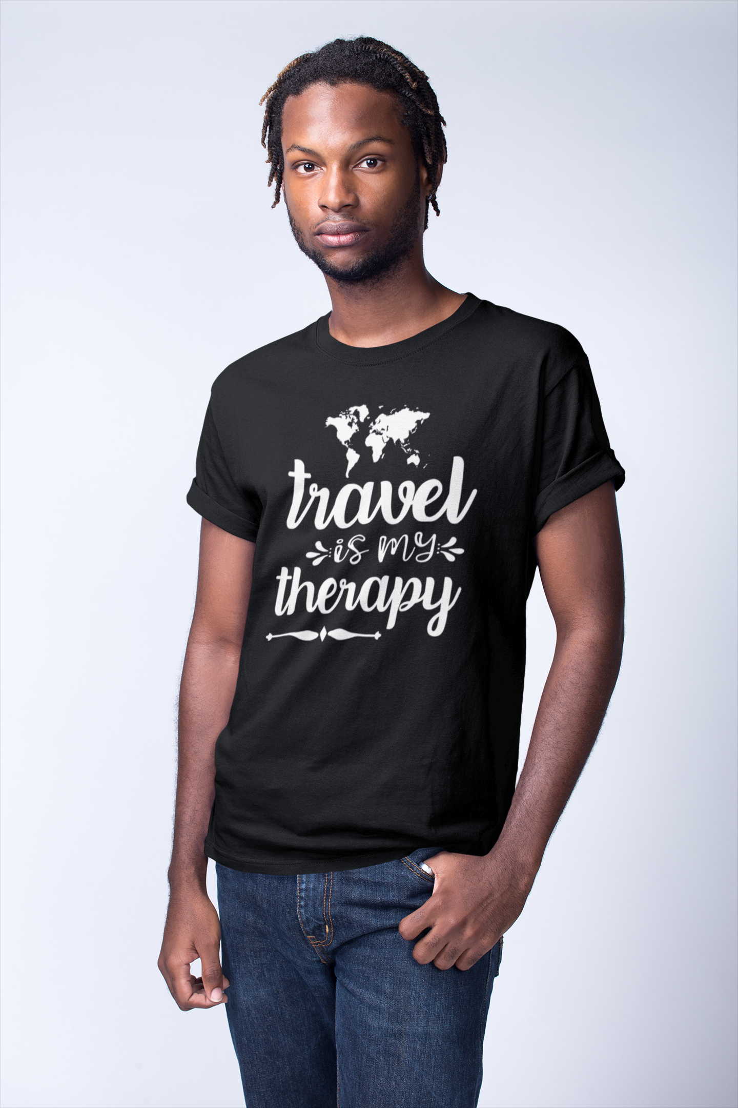 Travel is My Therapy Short-Sleeve Unisex T-Shirt