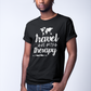 Travel is My Therapy Short-Sleeve Unisex T-Shirt