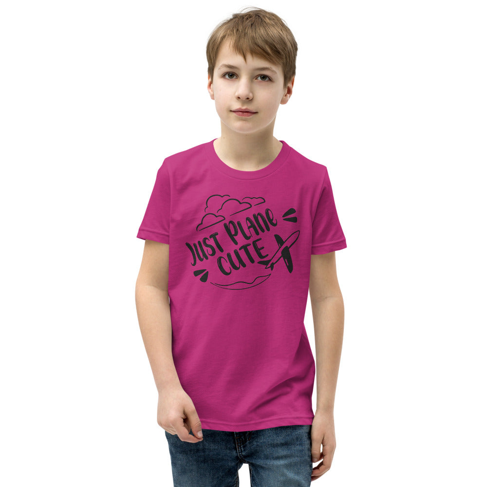 Just Plane Cute Youth Short Sleeve T-Shirt