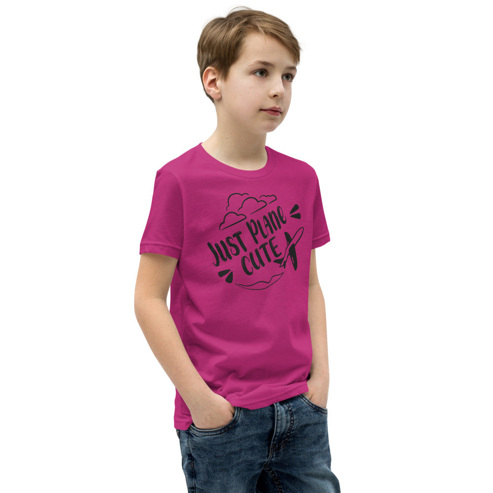 Just Plane Cute Youth Short Sleeve T-Shirt